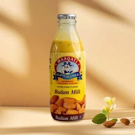 Masqati badam milk Glass Bottle 