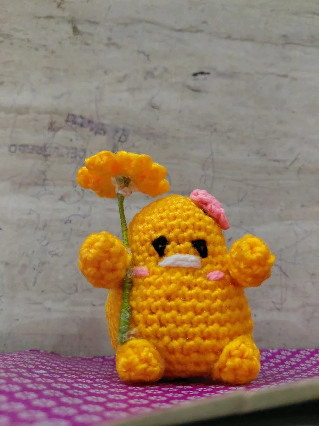 Sunny the Sprout: Hand-Crocheted Desktop Companion