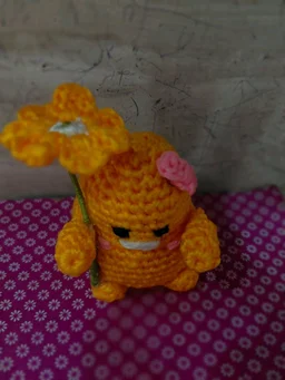 Sunny the Sprout: Hand-Crocheted Desktop Companion
