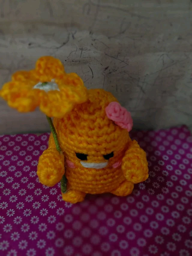 Sunny the Sprout: Hand-Crocheted Desktop Companion