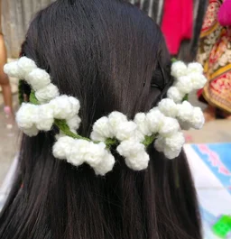 Hand-Crocheted Gajra - Jasmine