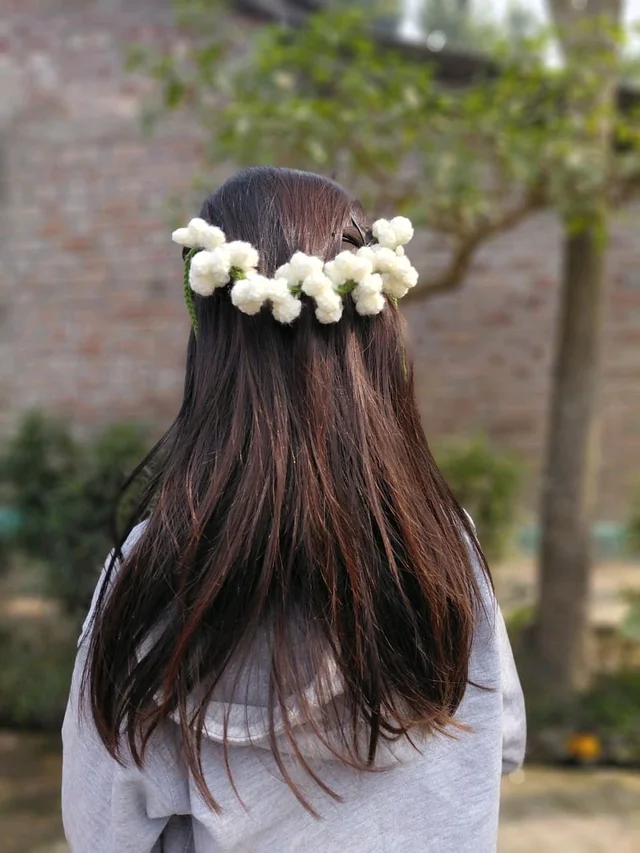 Hand-Crocheted Gajra - Jasmine
