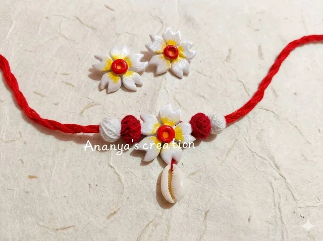 Handmade Pendant Necklace & Earrings Set 1