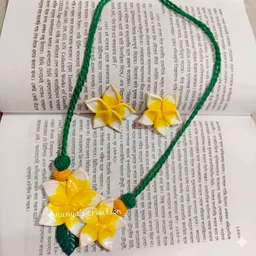 Handmade Pendant Necklace And Earrings Set 1