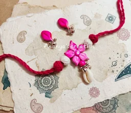 Handmade Pink Pendant Necklace And Earrings Set 1