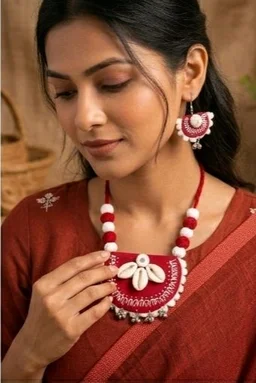 Handmade Cowrie Shell Jewellery Set