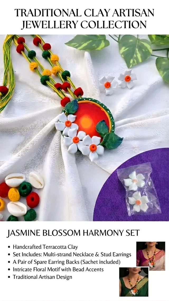Handmade Polymer Clay Jewellery Set