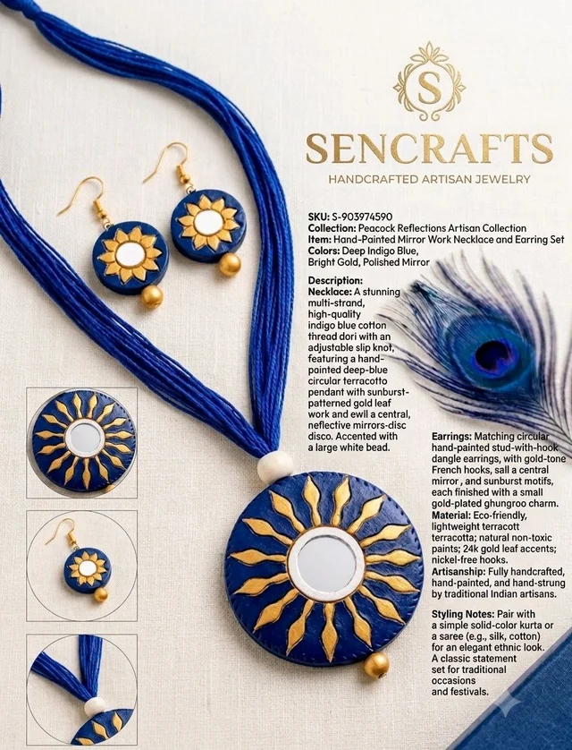 Handmade Terracotta Jewellery Set