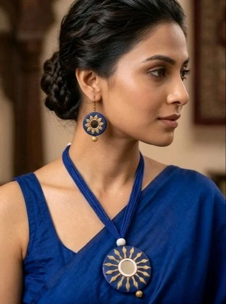 Handmade Terracotta Jewellery Set