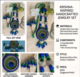 Krishna Inspired Handmade Jewellery Set
