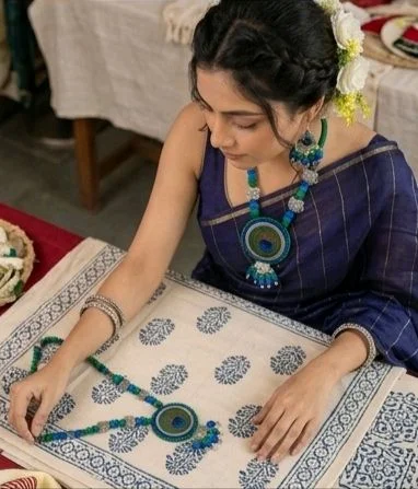 Krishna Inspired Handmade Jewellery Set