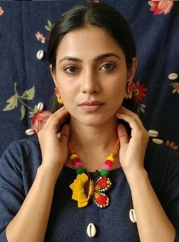Flora And Fauna Terracotta Jewellery Set