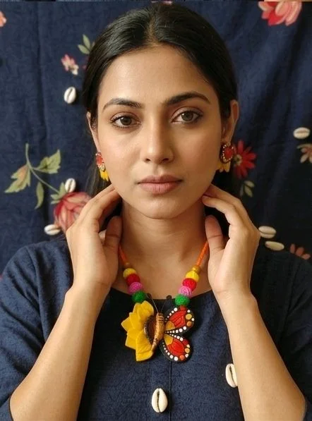 Flora And Fauna Terracotta Jewellery Set