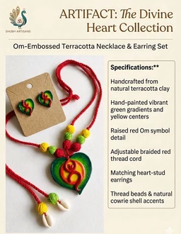 Handmade Terracotta And Polymer Clay Jewellery Set