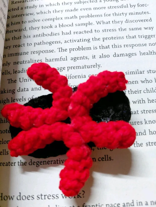 SenCrafts Hand Crocheted Red Woolen Hair Clip