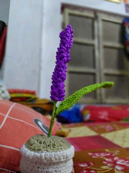 SenCrafts Hand Crocheted Lavender Potted Plant