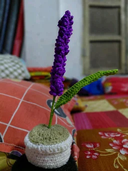 SenCrafts Hand Crocheted Lavender Potted Plant