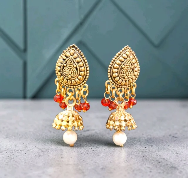 Golden Anti Turnish Earrings