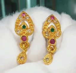 Golden Anti Turnished Earrings Set