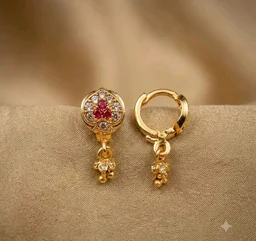 Golden Anti Turnished Earrings Set