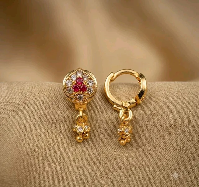 Golden Anti Turnished Earrings Set