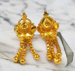 Golden Anti Turnished Earrings Set