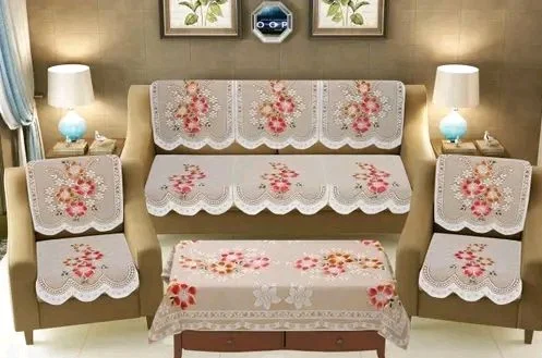 Sofa Cover With Table Cover 