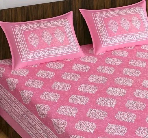 Cotton Jaipuri Double Bed Sheet 