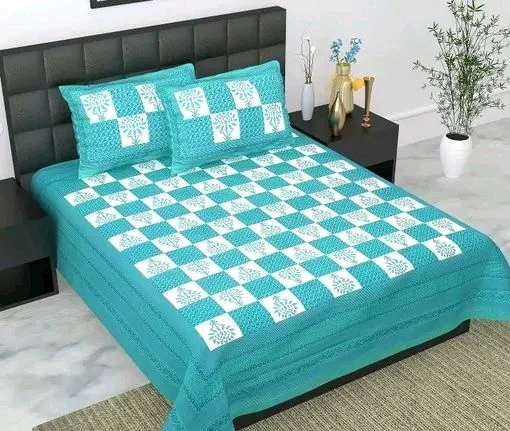 Cotton Jaipuri Double Bed Sheet 