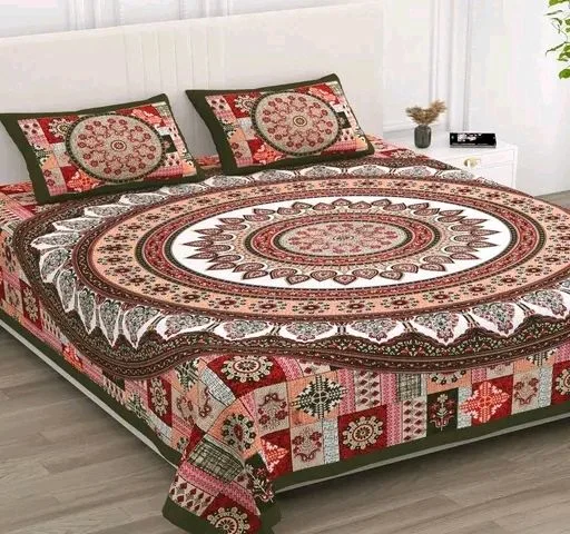 Jaipuri Cotton Double Bed Sheet 