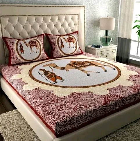 Jaipuri Cotton Bedsheet With 2 Pillow Cover 