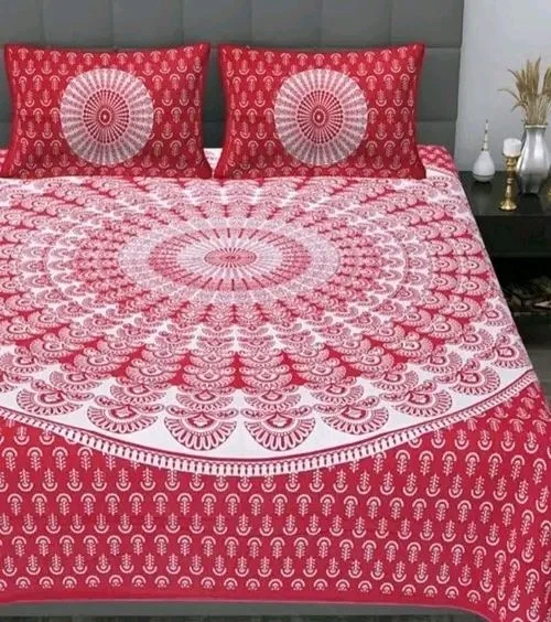 Jaipuri Cotton Bedsheet With 2 Pillow Cover 