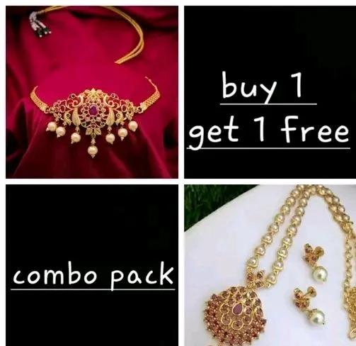Necklace Set Buy 1 Get 1 Free