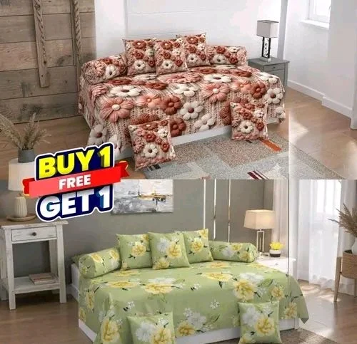 Cotton Divan Set Buy 1 Get 1 Free