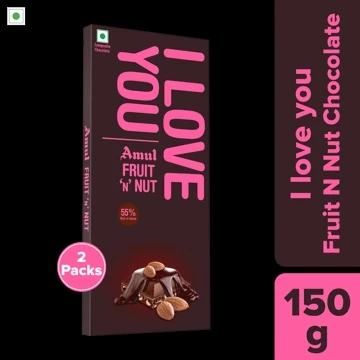amul fruit and nut chocolate bars 