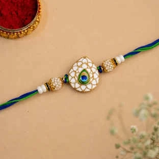 ecraftindia  peacock rakhi pack set