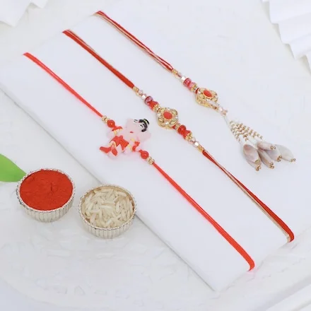 bhabhi combo set 4 family rakhi set