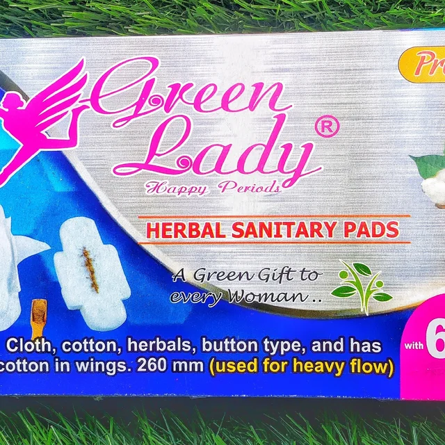 PREMIUM Green Lady Napkins XL size with wings (Heavy Flow)