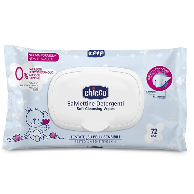 CHICCO WIPES 72 PCS W/O FLIP COVER