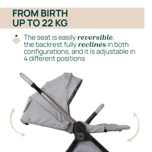 CHICCO BELLAGIO 2 STROLLER LUNAR ROCK