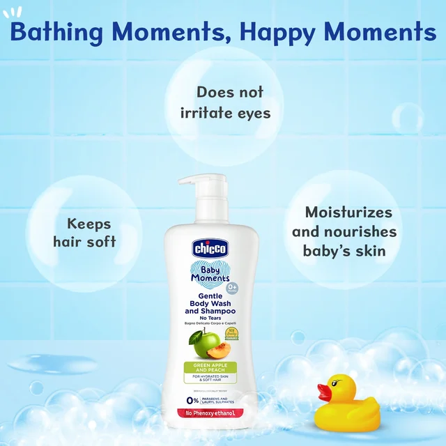 CHICCO BM G.BODYWASH & SHAMPOO GREEN APPLE 200ML