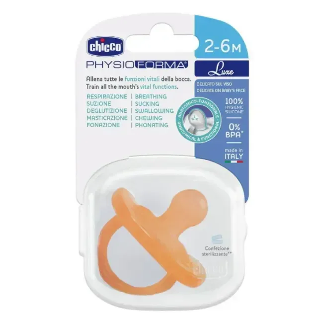 CHICCO PH.FORMA SOOTHER SOFT LUXE 2-6 1P ORANGE