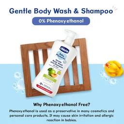 CHICCO BM G.BODYWASH & SHAMPOO GREEN APPLE 200ML