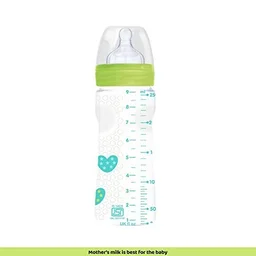 CHICCO WB FEEDING BOTTLE 250ML (2M+) NEW GREEN