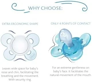 Chicco CHICCO SOOTHER COMFORT BLUE SIL 6-16M 1PC
