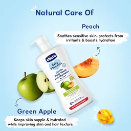 CHICCO BM G.BODYWASH & SHAMPOO GREEN APPLE 200ML