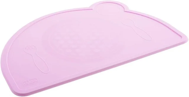 CHICCO SILICONE PLACE MAT PINK 18M+