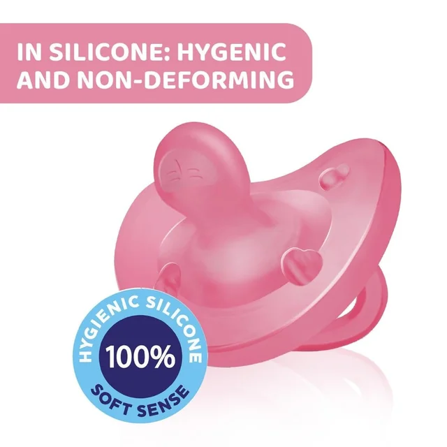 CHICCO SOOTHER PHYSIO SOFT PINK 16-36M 1PC B