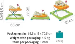CHICCO BABY WALKER CIRCUS GREEN WAVE