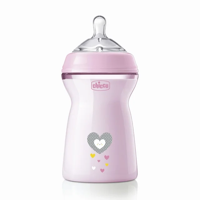 CHICCO FEEDING BOTTLE NF PP 6M+ 330ML GIRL
